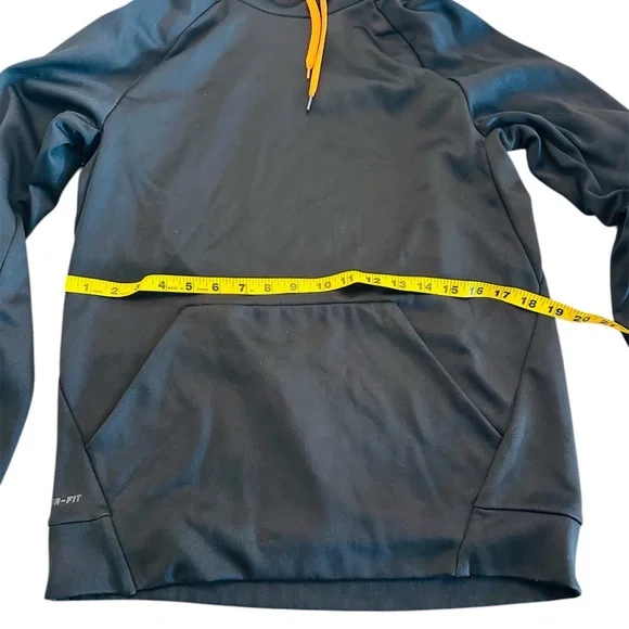 Nike Black Hoodie Sweatshirt with and White Sleeve Logos - Picture 7 of 7